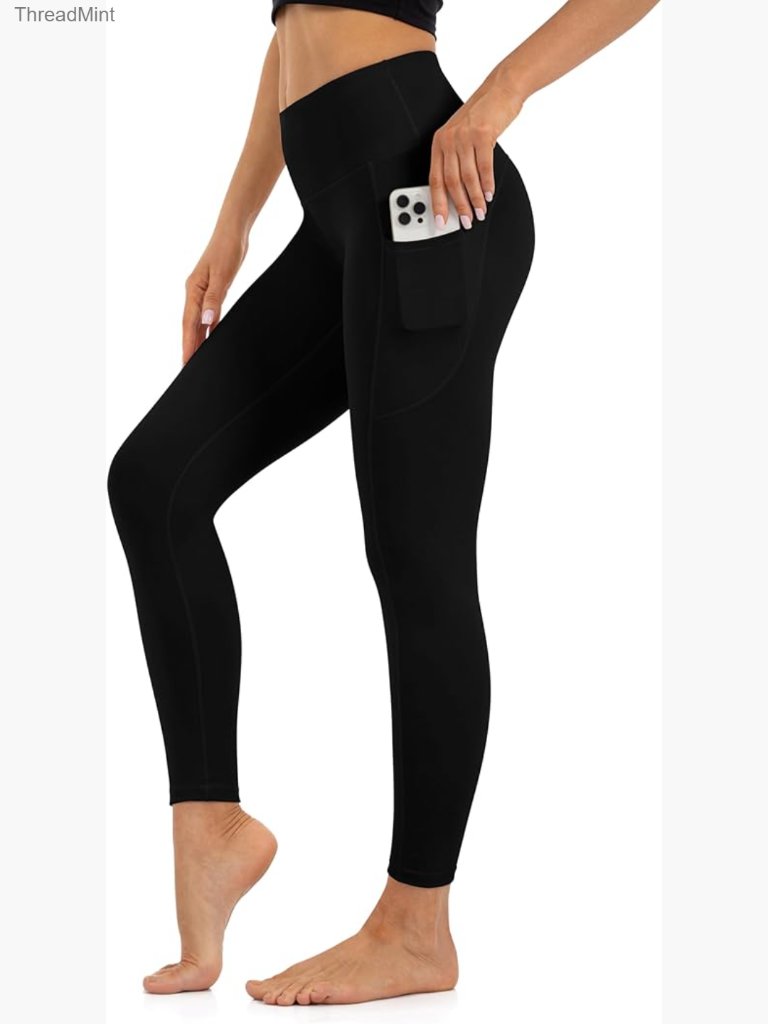 Thick High Waisted Lounge Legging - Tummy Control Workout Yoga Pants For Women